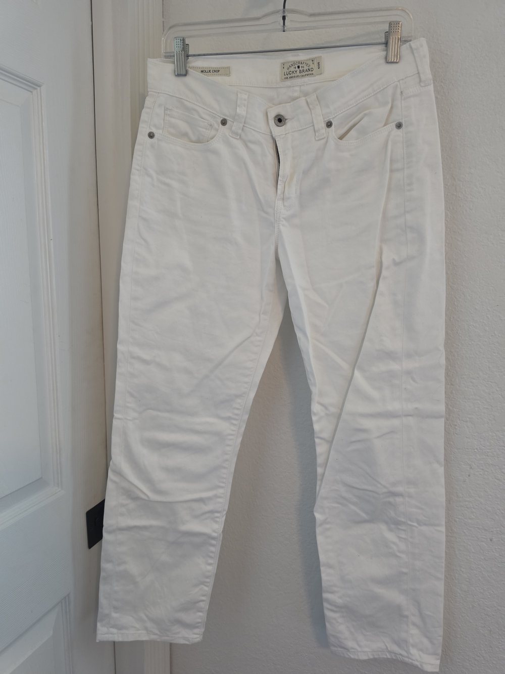 Lucky Brand Women's Straight Crop Jeans in White